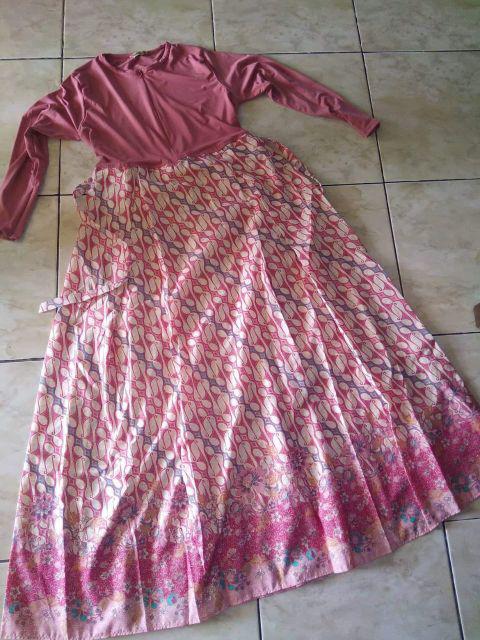 Ready Stok Siap Kirim Gamis Batik Ori Pingu Lovin