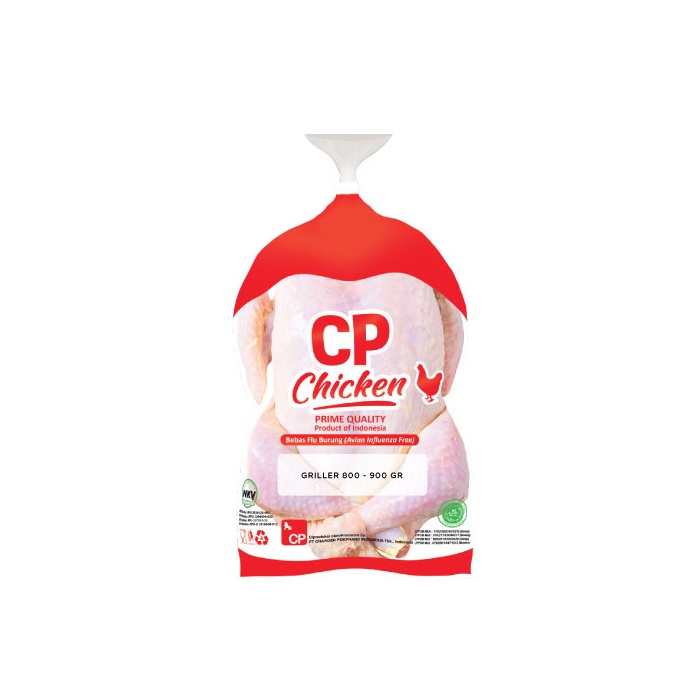 AYAM UTUH CP 800GR WHOLE CHICKEN GRILLER BROILER HALAL FIESTA KARKAS