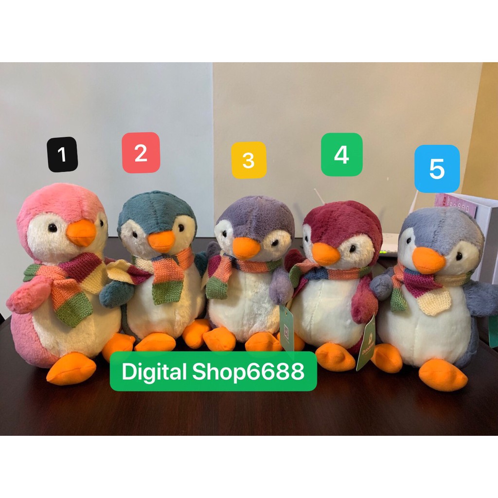 BONEKA ANAK PINGUIN 5 MACAM WARNA LEMBUT UKURAN TINGGI 24 CM