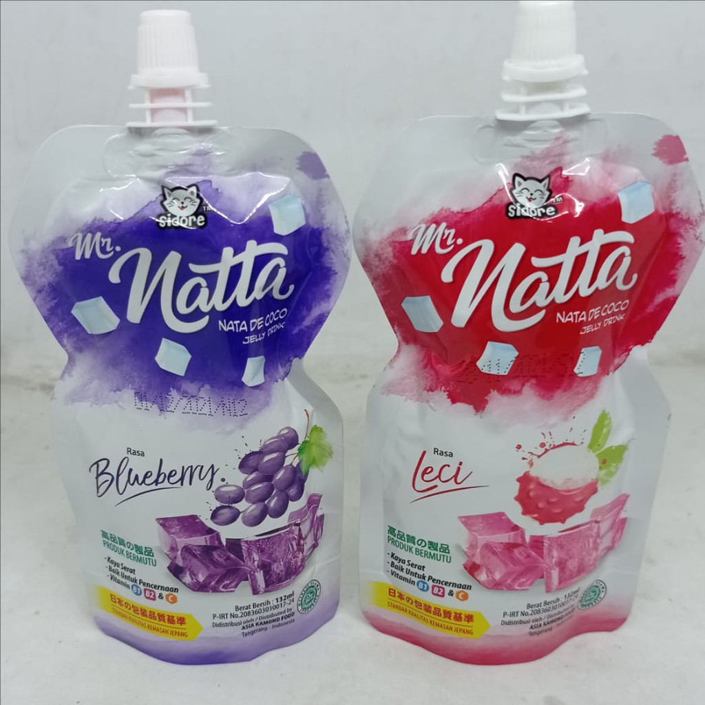 

Sidore Mr Natta Nata De Coco Jelly Drink (5 x 132ML)