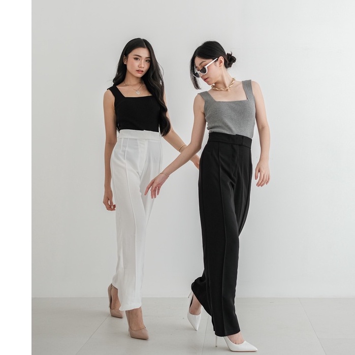 [TAVIA] MARLYN PANTS / CELANA PANJANG WANITA / CELANA KANTOR WANITA / CELANA BAHAN