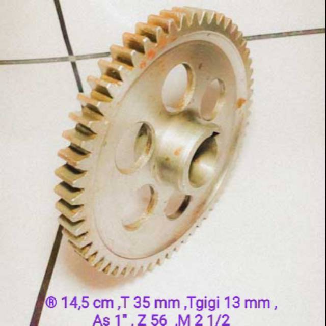 Pinion spur gear baja 14,5cm M2,5  Z56 As1"