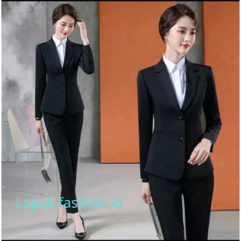 Setelan blazer wanita/Setelan jas formal wanita/Blazer wanita/Setelan blazer