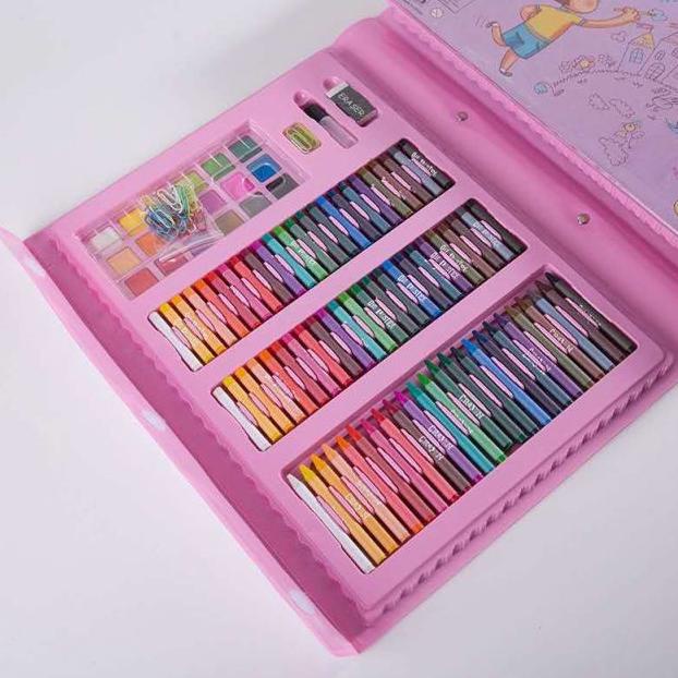 

チ ART Set Crayon 280pcs Warna Alat Menggambar dan Mewarnai Hadiah Anak Anak Crayon Set ↫