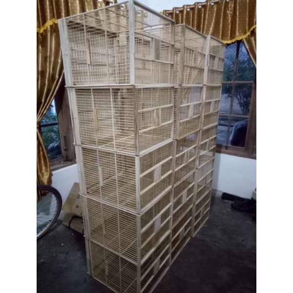 Sangkar Ternak Burung / Sangkar Kayu Jati / Sangkar Ombyok / Sangkar Kenari