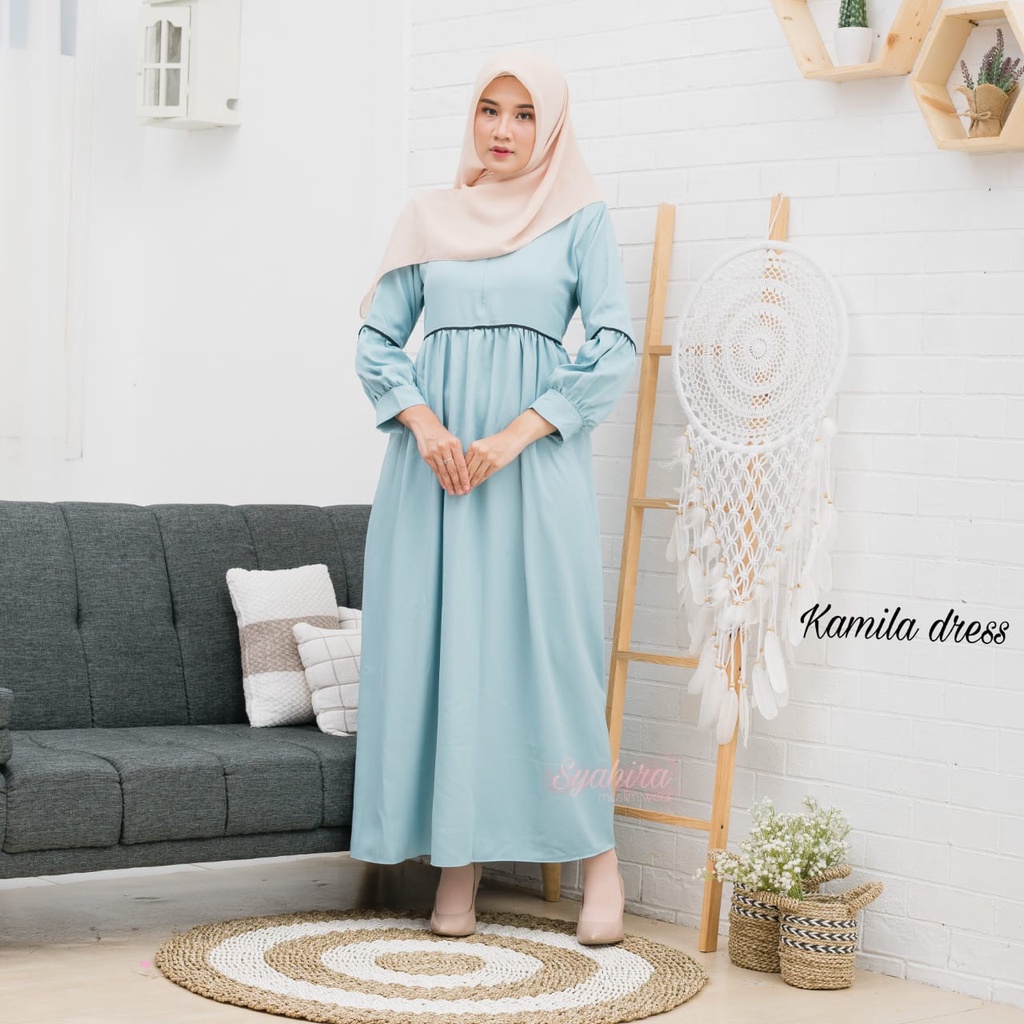 Gamis Jumbo TERBARU - GAMIS LEBARAN- GAMIS POLOS - GAMIS SYAR'I JUMBO Dress syar'i jumbo Gamis asdf BIG size dress Gamis super jumbo LD 140  Gamis Baju wanita muslim Kamila Dress L XL XXL 3XL 4XL LD 140