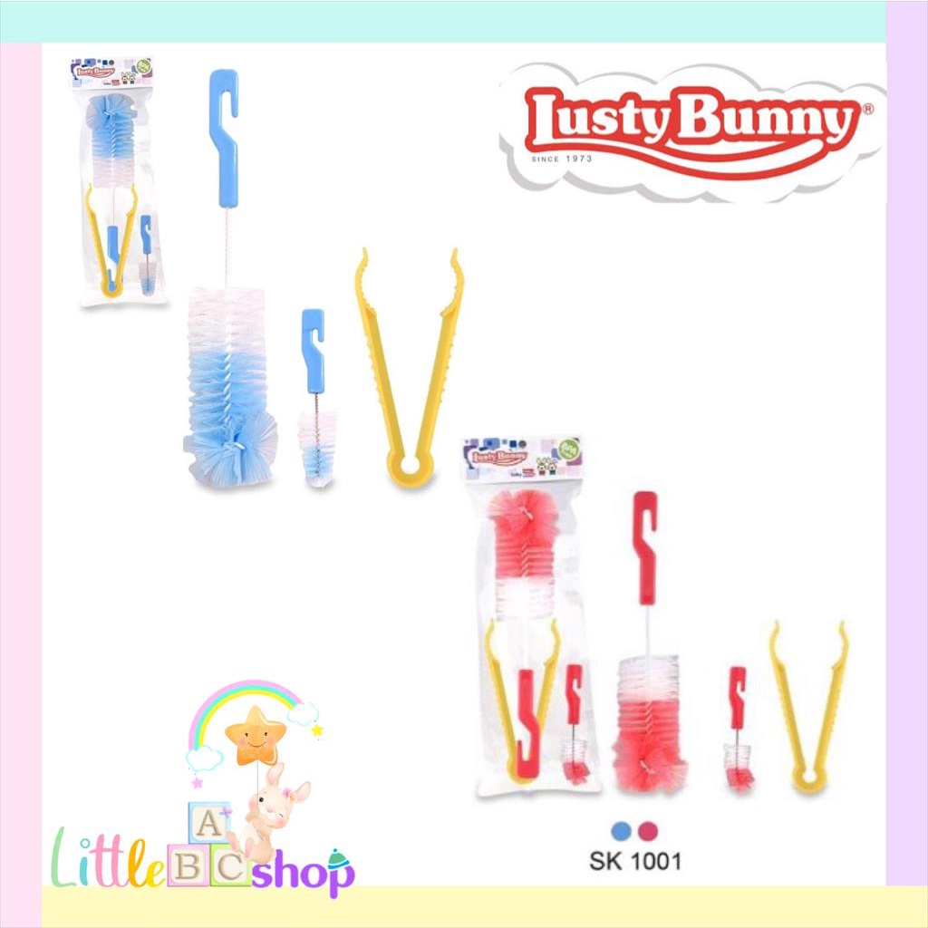 Lusty Bunny SK1001 Sikat  Botol susu nipple + penjepit botol