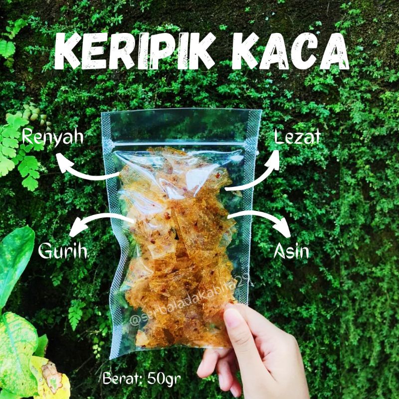 

KERIPIK KACA/KRIPCA/KERIPIK BELING 50g Super renyah