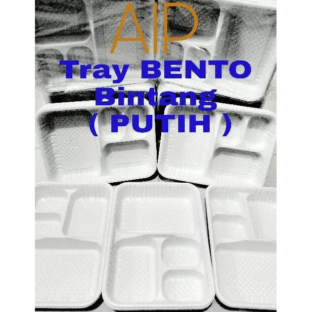 Tory mika Bento Sekat 4 Putih Lunch box Tempat makanan sekat 4