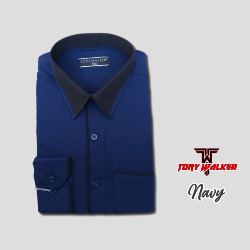 Tony Walker Kemeja Panjang Pria Kantor Slimfit Kasual Fashion Original Distro Kemeja Formal Kerja Kantor Kuliah Ukuran S M L XL Kemeja Dewasa Panjang Baju Pria