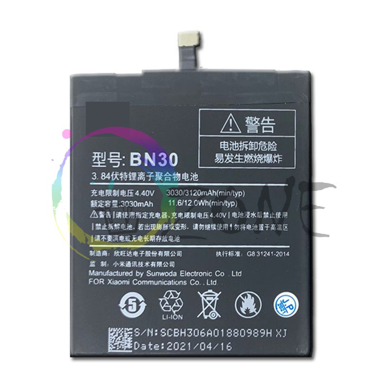 BATERAI BATRE FOR XIAOMI REDMI 4A - BN30 BATTERY