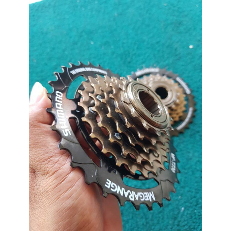 sprocket shimano 6speed megarange 14-34T drat ulir
