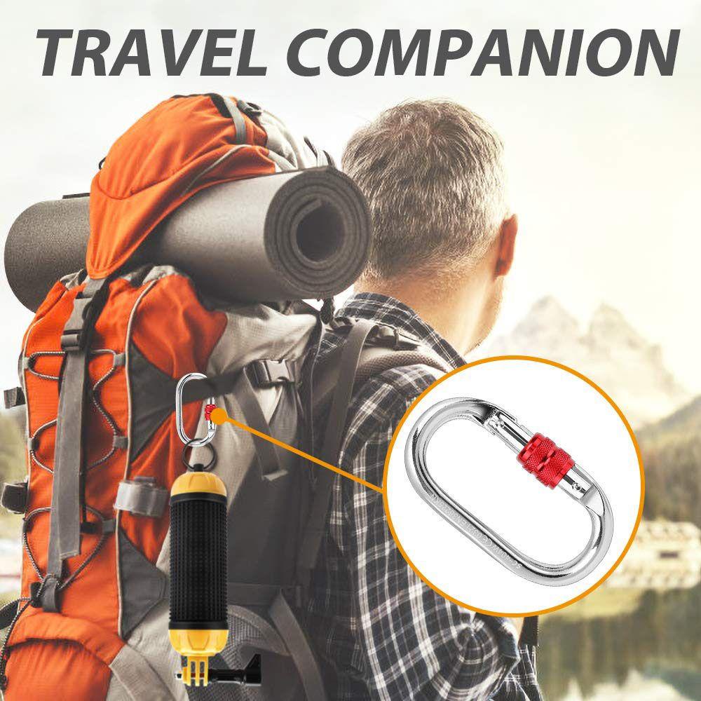 Lanfy Carabiner Outdoor Tools Hammock Kait Gunung Sekrup Paduan Aluminium Pengunci Gerbang Gantungan Kunci Klip