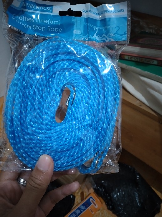 (bayar Di Tempat)tali Jemuran Baju Gantungan Baju Panjang 5 Meter Original Kuat