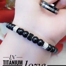 Titanium Set Perhiasan Gelang dan Cincin Wanita G997