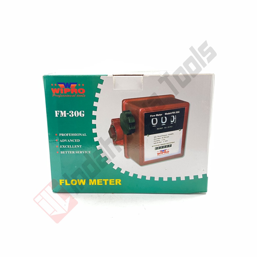 WIPRO FM-30G Flowmeter 3 Digit 1 Inch - Meteran Solar Flow Meter