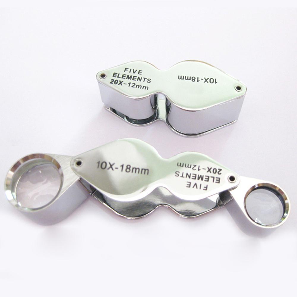 Chookyy Jewelers Loupe Lipat 60X Loop Perhiasan Penilaian 10X 20X Loupe Magnifier