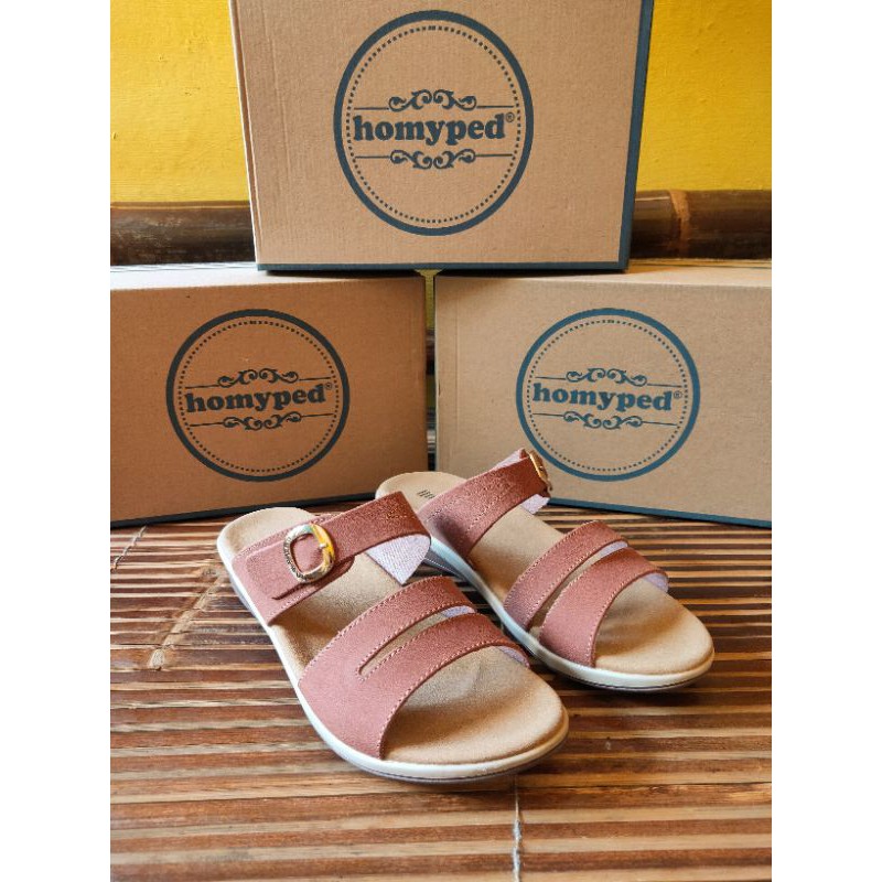 Sandal wanita homyped original VIONY-N 46 Bata merah, Homyped wanita