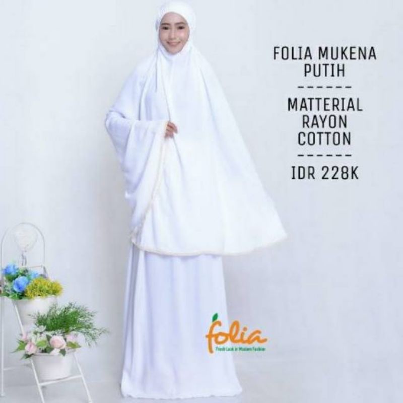 Mukena Folia Putih