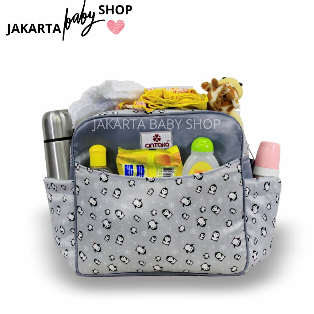 TAS BAYI MEDIUM SERI PINGUIN SAKU DEPAN CINTAKA TCT2152