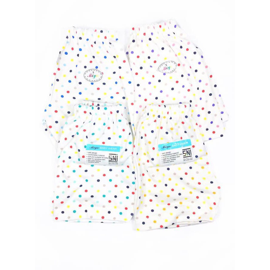 Ttc2 Miyo Celana Bayi Pendek Polkadot S,M,L - 4 Pcs - Size S 5Vf6