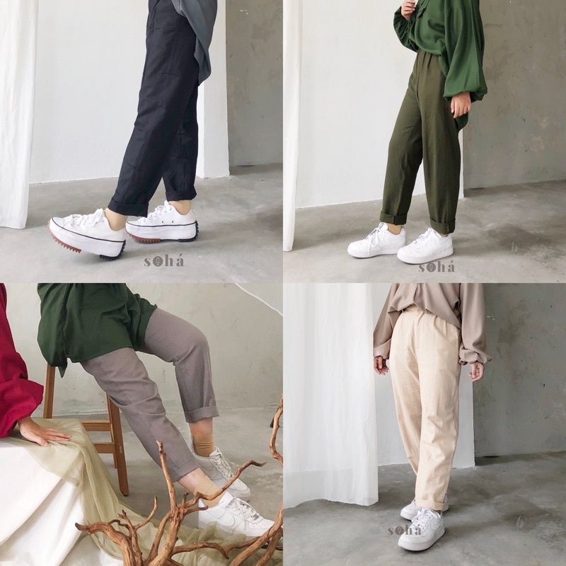 Kayra Linen Pants | Celana Formal Kerja Kuliah Sehari-hari