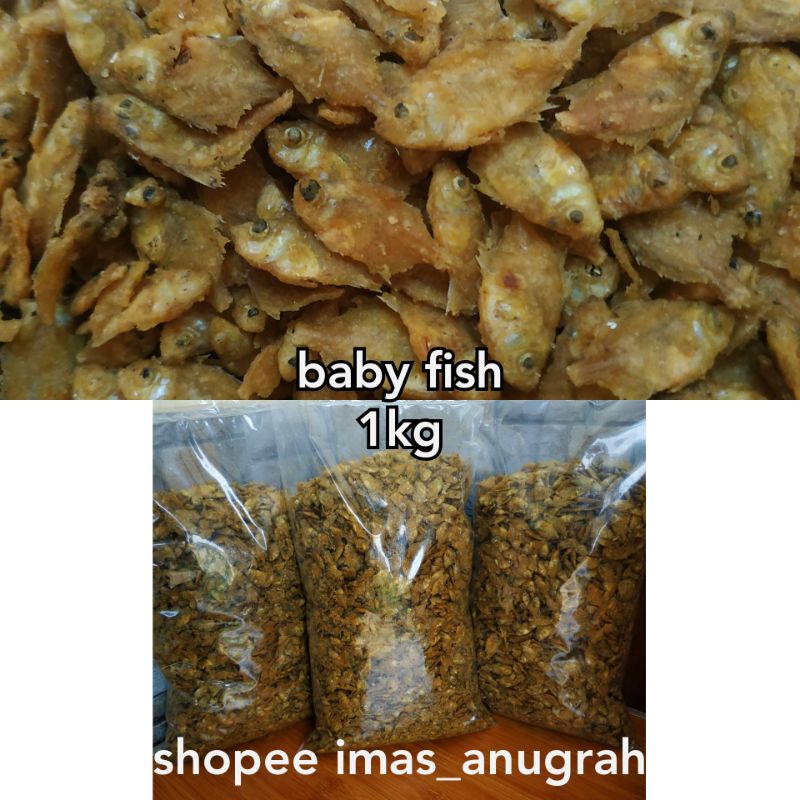 BABY FISH CRISPY / ikan crispy IKAN PETEK/ IKAN WADER / 1KG