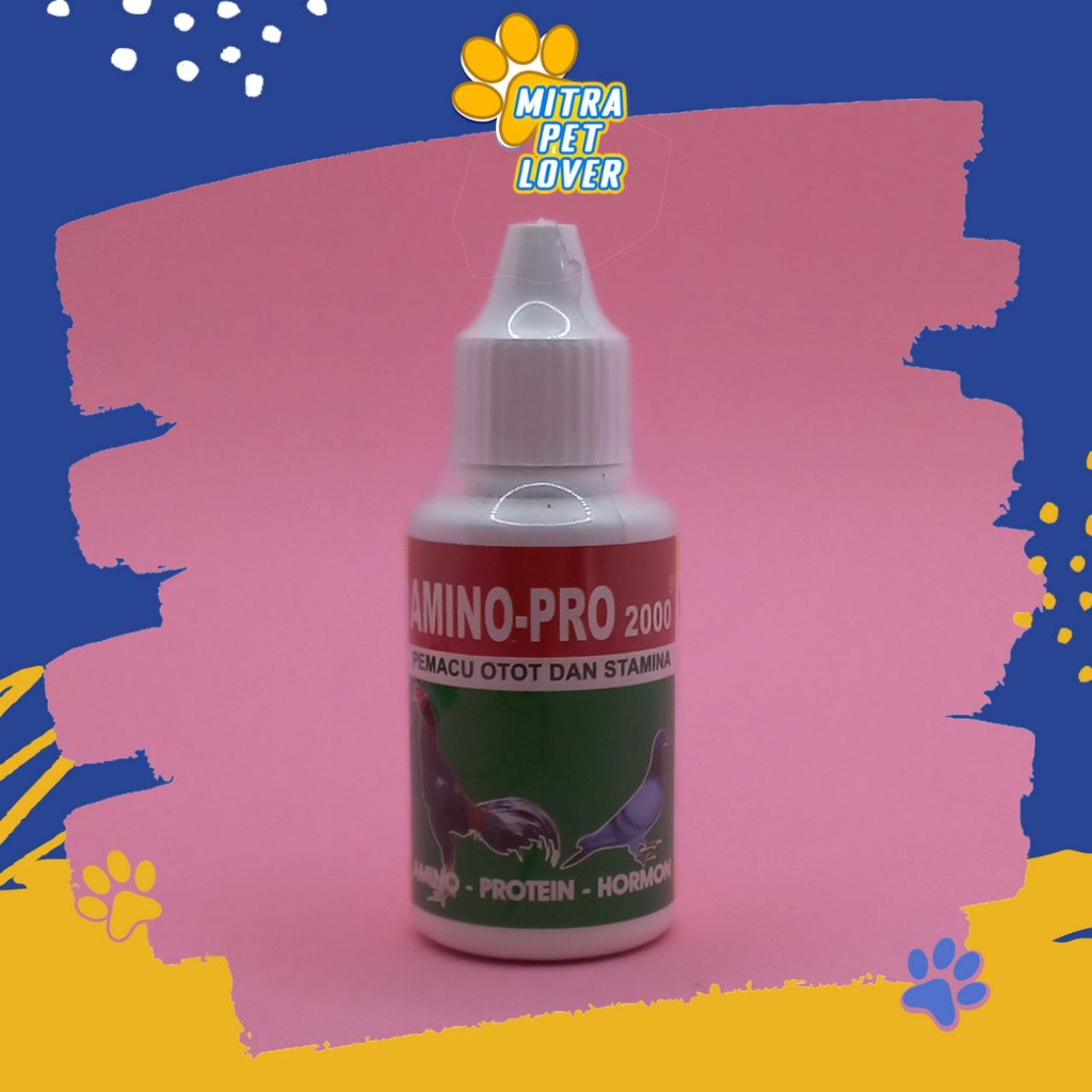 PEMACU PERTUMBUHAN TUBUH OTOT UNGGAS - AMINO PRO 2000 30 ML ORIGINAL - MEMICU TUMBUH OTOT AYAM BURUNG MERPATI BEBEK PETELUR DAGING - MURAH ASLI - PET ANIMAL HEALTHCARE &amp; VETERINARY TAMASINDO OBAT KESEHATAN &amp; VITAMIN TERNAK HEWAN PELIHARAAN MITRAPETLOVER