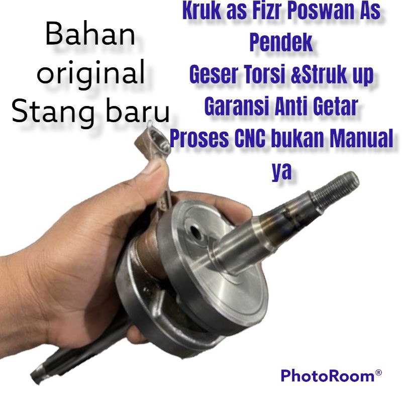 Kruk As KrukAs FizR Crank Shaft Fulclut Yamaha FizR Poswan Geser Torsi 2 Derajat Struk Up 0,5 0,8 1 