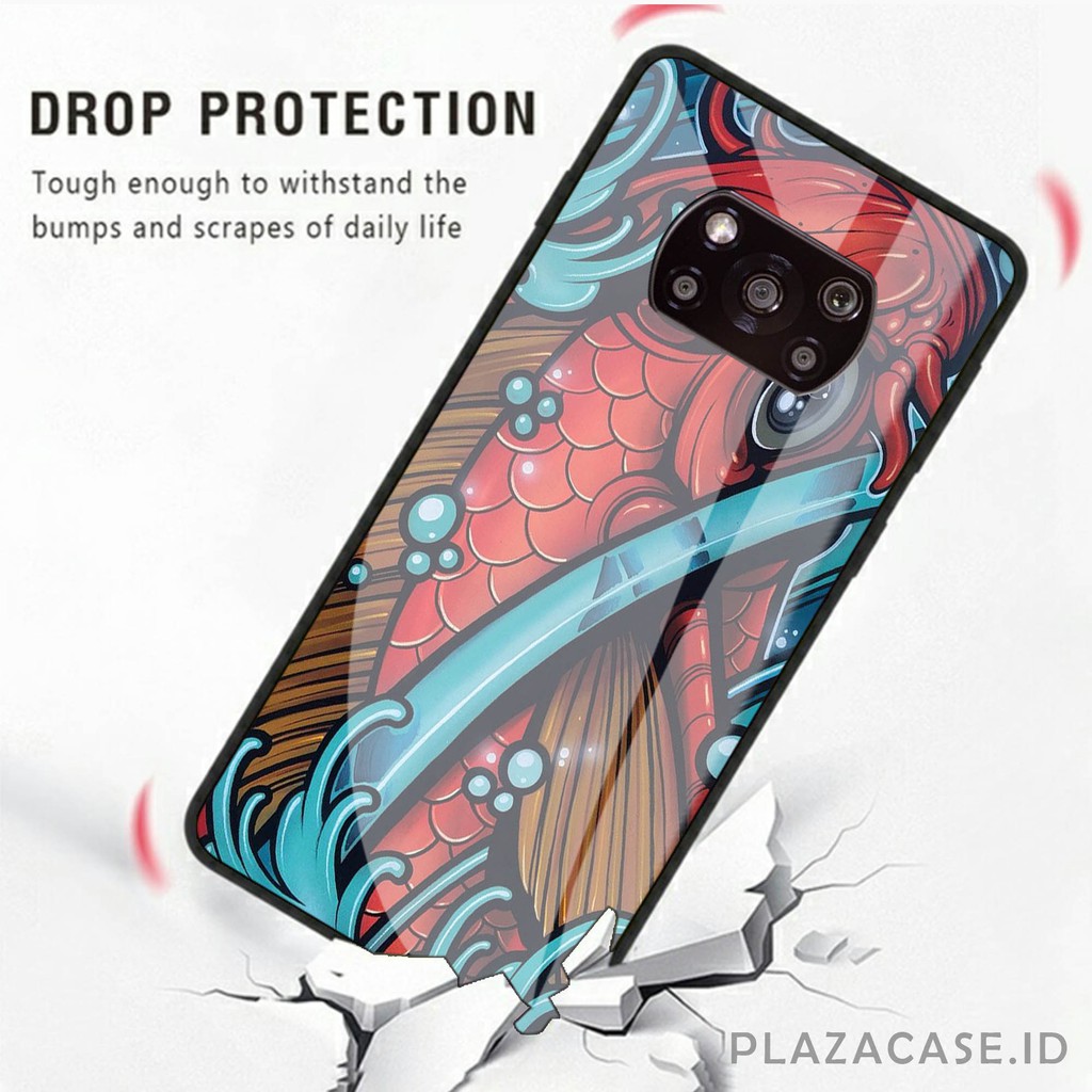 Abstrak Softcase Glass [K73] for POCO X3 A73 RENO 4F REDMI 9C A53 C17 RENO 4 REALME 7i Y30 A31