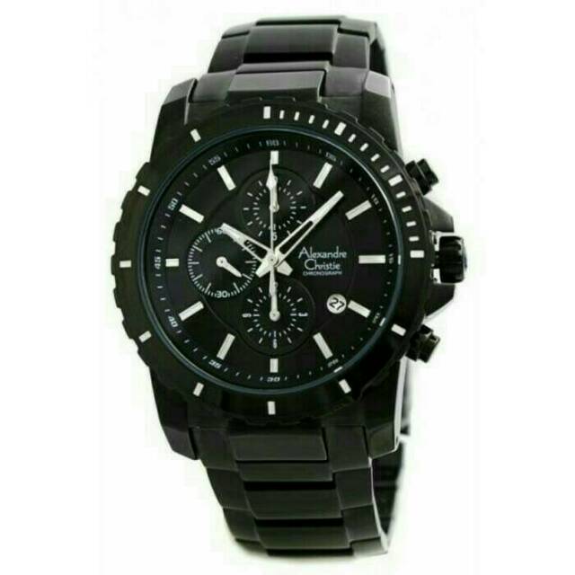 Jam tangan Alexandre christie Ac6141 full black