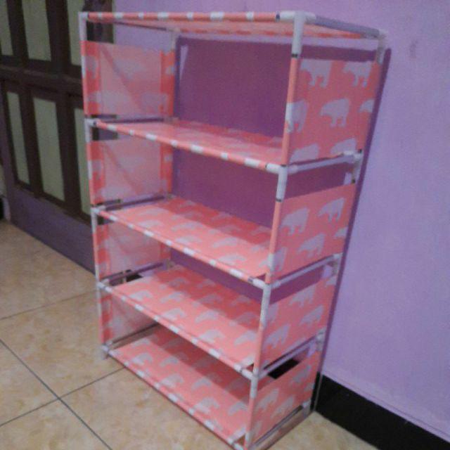 Rak Sepatu Portable Susun 5 Rangka Besi RS016 Murah Kuat Rak Sepatu Portable Susun 5 Rangka Besi RS016 Murah Kuat