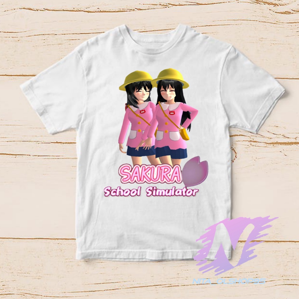 kaos sakura school simutalaor kaos anak karakter sakura terbaru