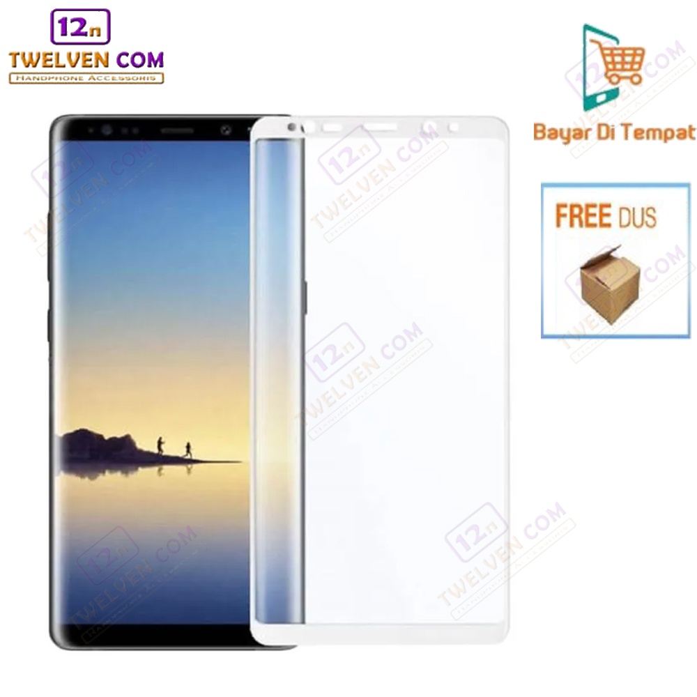 [FLASH SALE] zenBlade 5D Full Cover Tempered Glass Samsung Galaxy Note 8 - 2017 - White