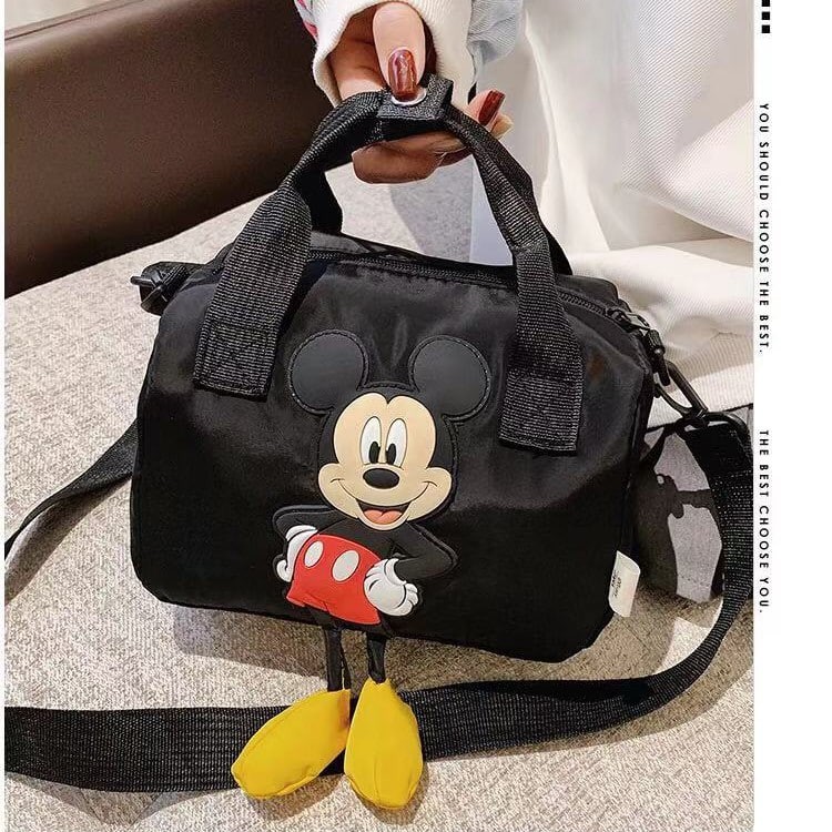 ZC 2442 RISCE TAS HAND BAG MICKEY MOUSE BLACK IMPORT WANITA CEWEK PEREMPUAN JAKARTA BATAM