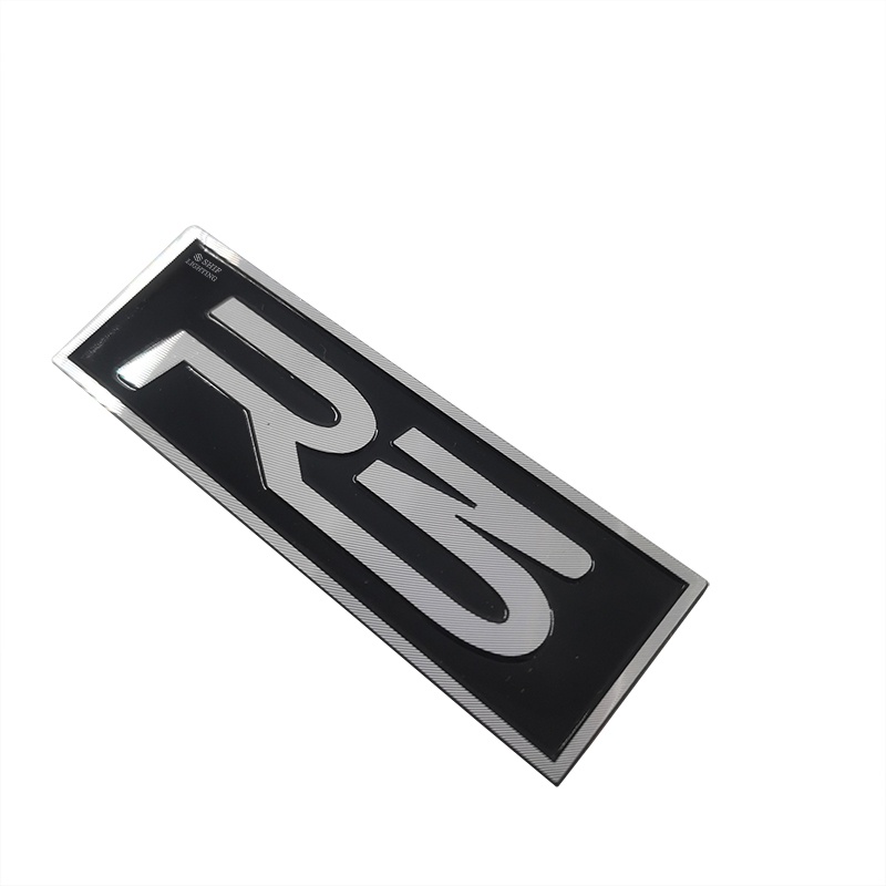 1pc Stiker Emblem Logo R3 Bahan Metal Untuk Dekorasi Mobil R3