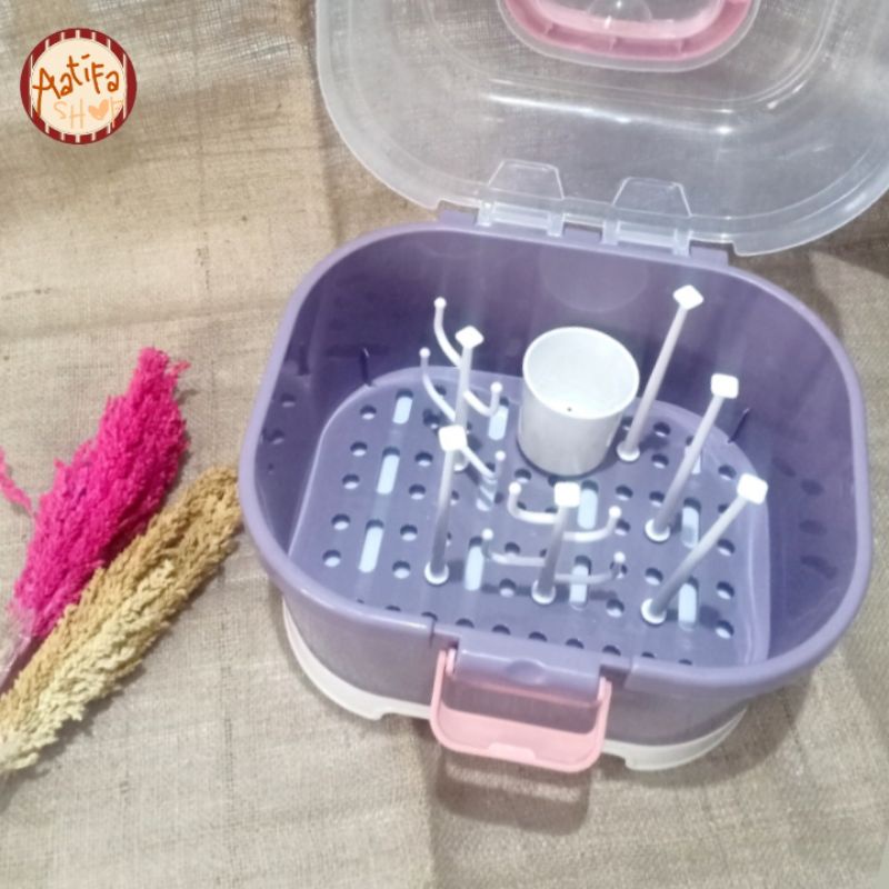 Drying Rack with Cover, Rak Botol dengan Penutup, Rak Pengering Botol Bayi