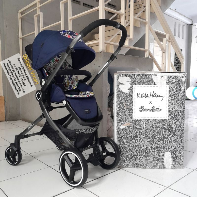 Stroller Stroler COCOLATTE BRISTOL KEITH HARING NAVY Preloved