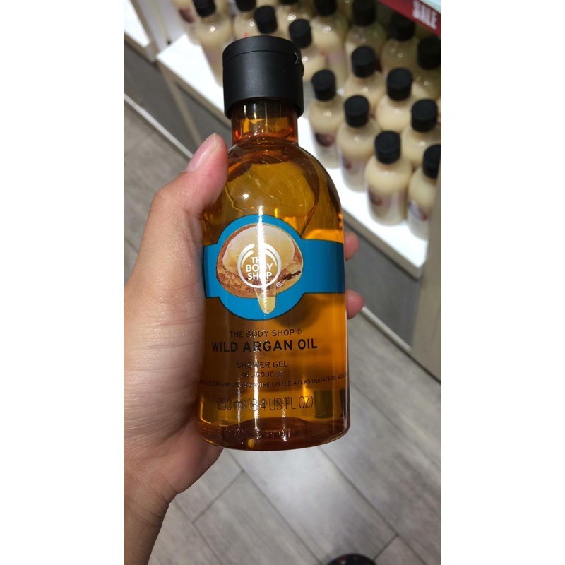 Jual Wild argan oil shower gel the body shop Shopee Indonesia