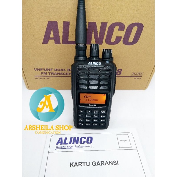 HT alinco dj w58 dual band waterprof original