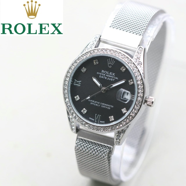 Jam tangan wanita Rolex magnet 10 warna