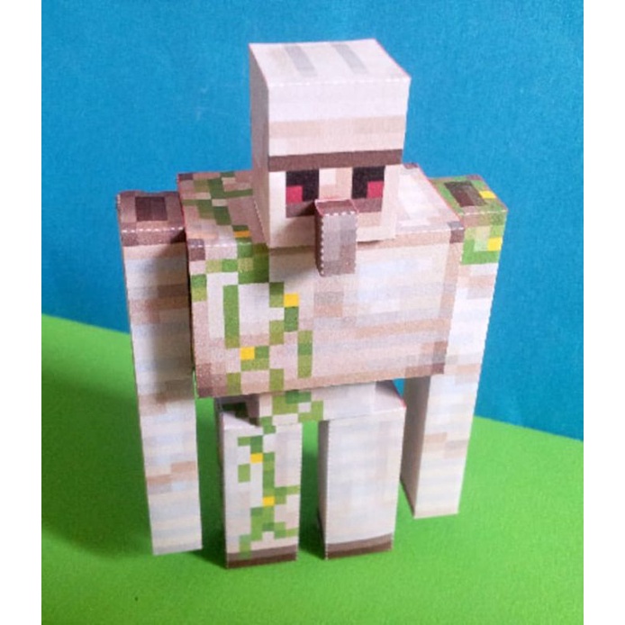 Minecraft Papercraft Iron Golem Diy Minecraft Papercraft Utility Set