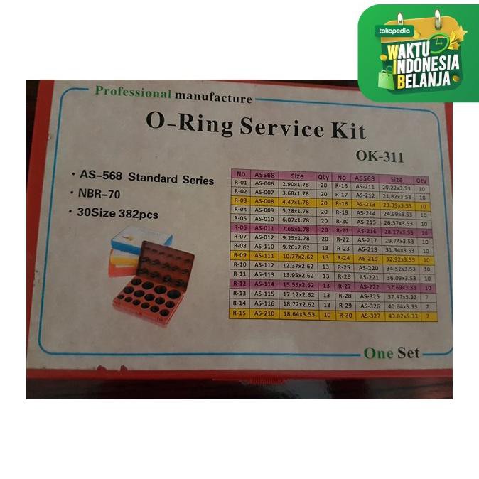 O Ring Set / O Ring Kit Set / Seal Kit / Sil Kit Ok-311 Inchi(Tebal)