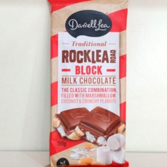 

COD DARRELL LEA ROCKLEA ROAD BLOCK MILK CHOCOLATE 180GR MAKANAN & MINUMAN