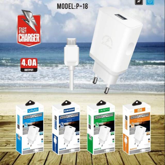 Travel Charger TC Branded P18 (4A)