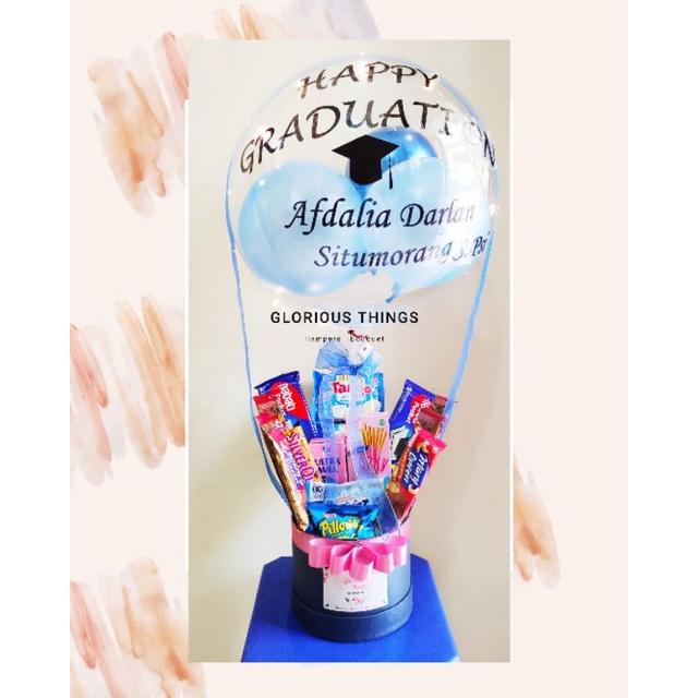 

balon bouquet buket snack lampu led hadiah anniv wisuda ultah murah