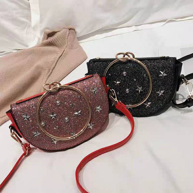 ready cod tas impor sling bag wanita selempang cewek bintang kulit pu murah fashion