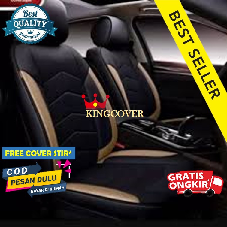 SARUNG JOK MOBIL INNOVA LAMA INNOVA REBORN  BAHAN KULIT SYNTETIC FULL SET 3 BARIS