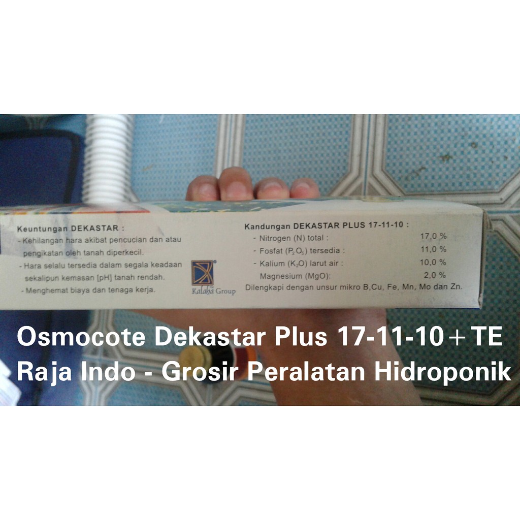 Ori Pupuk Dekastar Plus 17-11-10 Te 500 Gram Pupuk Majemuk Osmocote 500gr 171110 Anggrek Buah