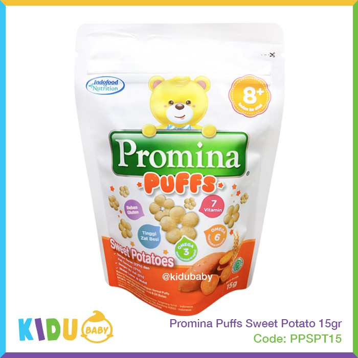 Promina Puff Snack Cemilan Bayi Biskuit Bayi Anak MPASI Kidu Baby